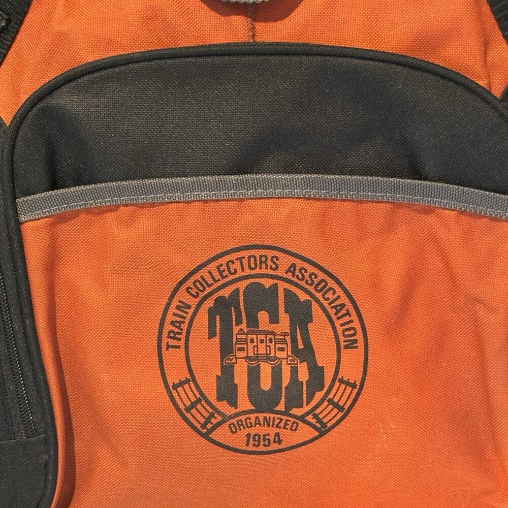 Train Collectors Association TCA Duffle Bag Gemline Orange Black - Picture 2 of 12